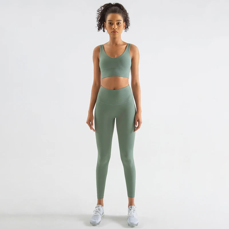 Sports Suit Gym Fitness Bra Leggings