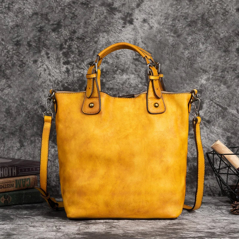 Retro Style Leather Shoulder Bag  Vintage